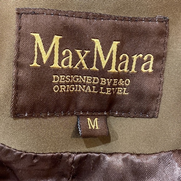 MAXMARA belted Trench coat knit sleeves Size M - Picture 5 of 12